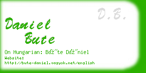 daniel bute business card